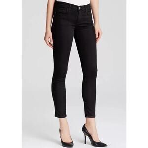 new CURRENT ELLIOTT black slim cotton blend stretch The Stiletto denim jeans